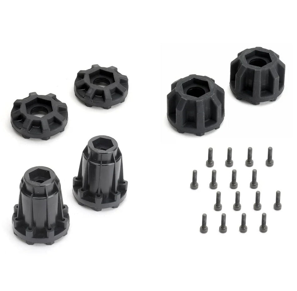 Power Hobby 3.8" Raptor Belted 1/8 Monster Truck Tires with Removable Hex Wheels