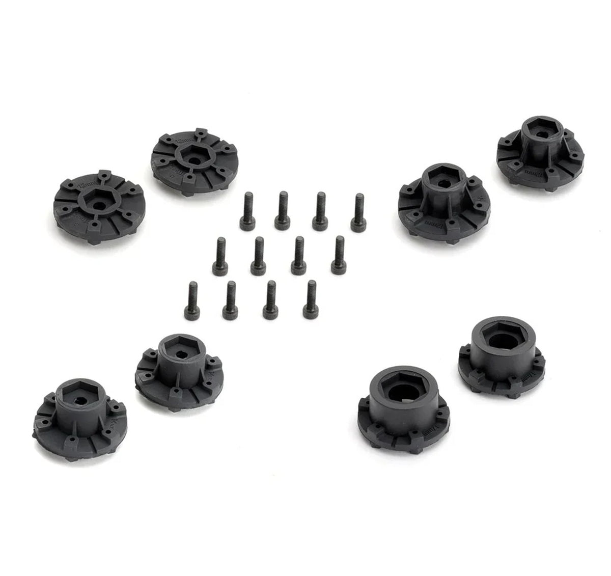 Power Hobby 2.8" Raptor Belted 1/10 Stadium Truck Tires with Removable Hex Wheels (2-Pack)
