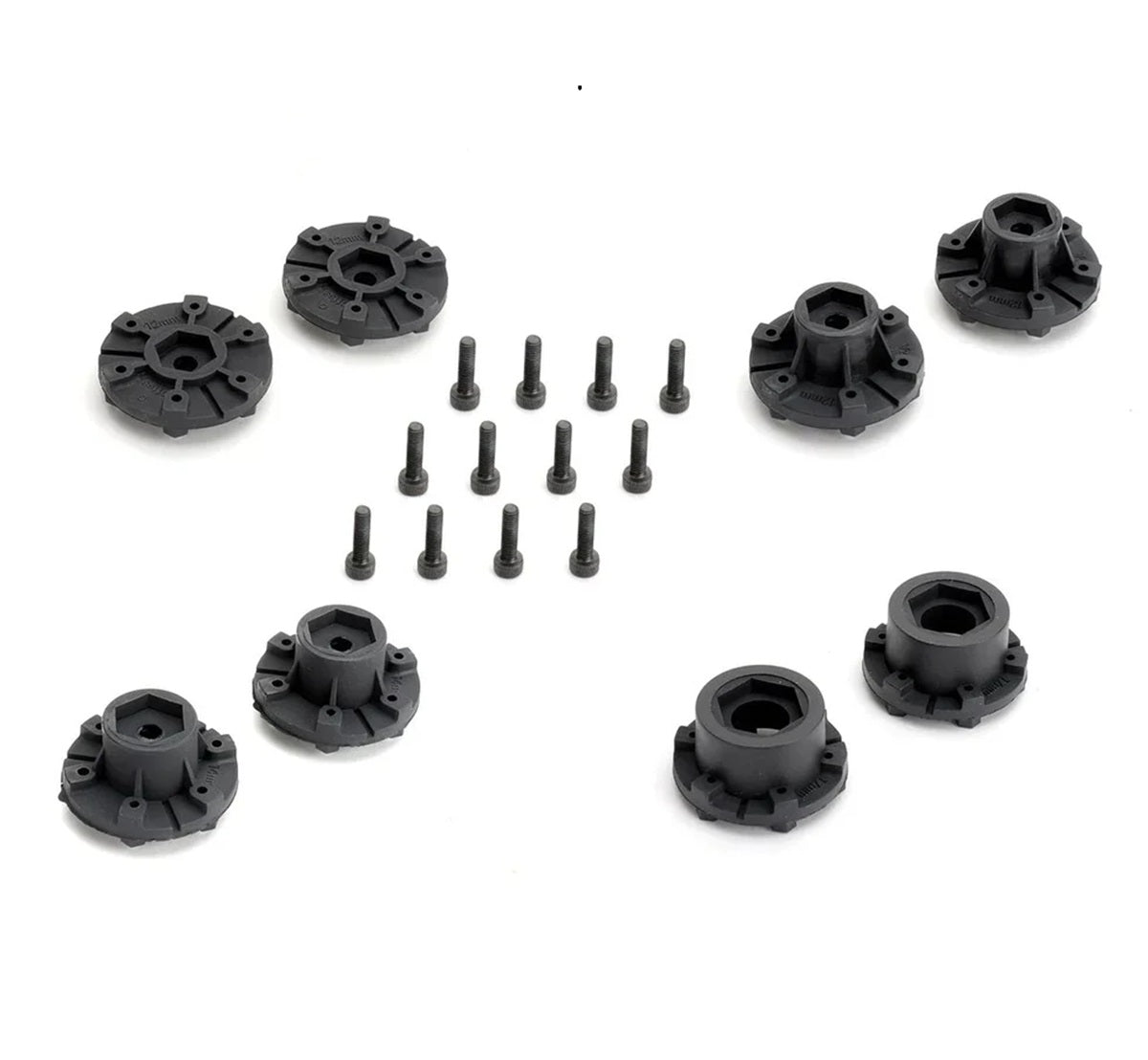 Power Hobby 2.8" Defender Belted 1/10 Stadium Truck Tires with Removable Hex Wheels (2-Pack)