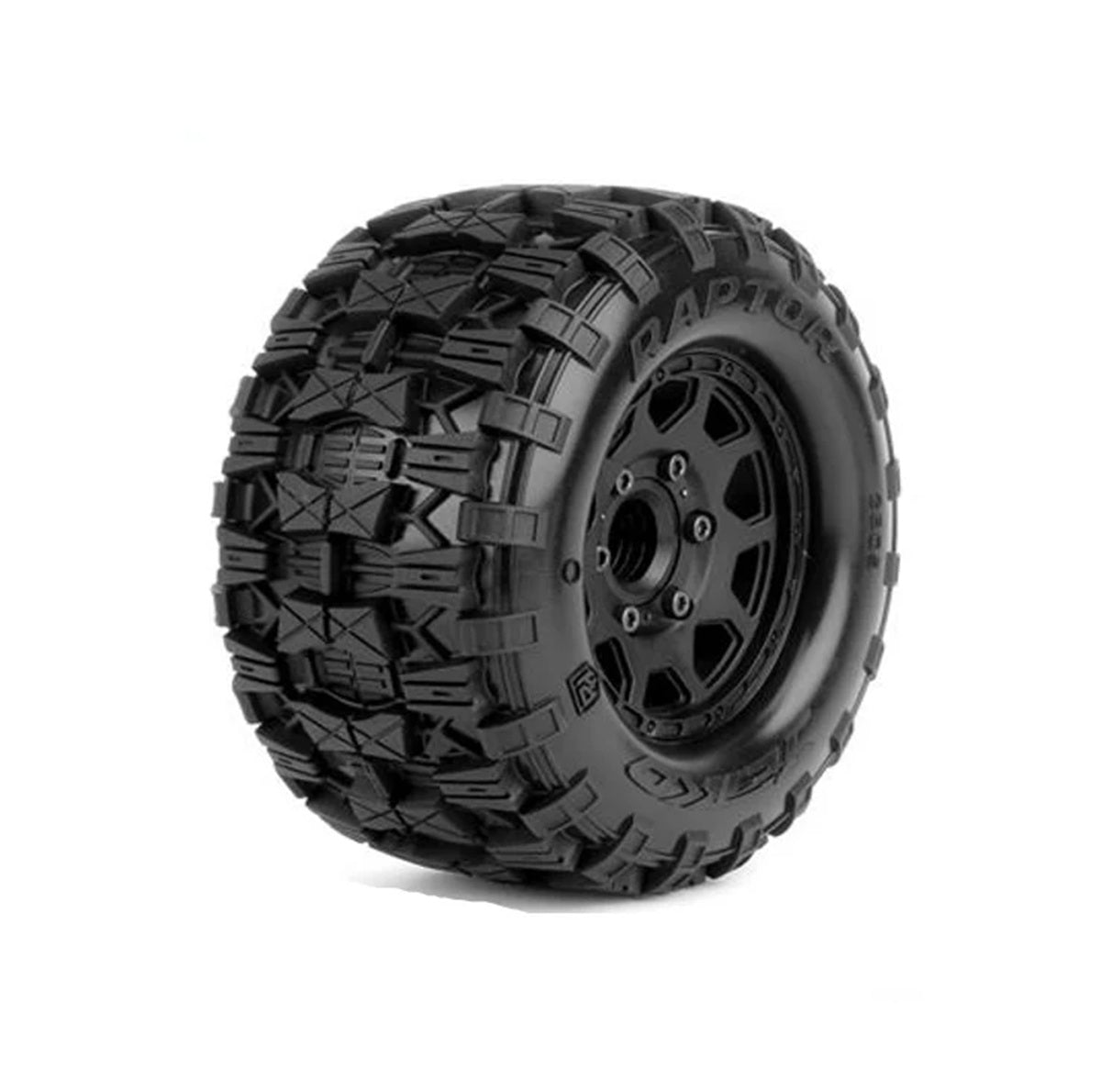 Power Hobby 2.8" Raptor Belted 1/10 Monster Truck Tires with Removable Hex Wheels (2-Pack)