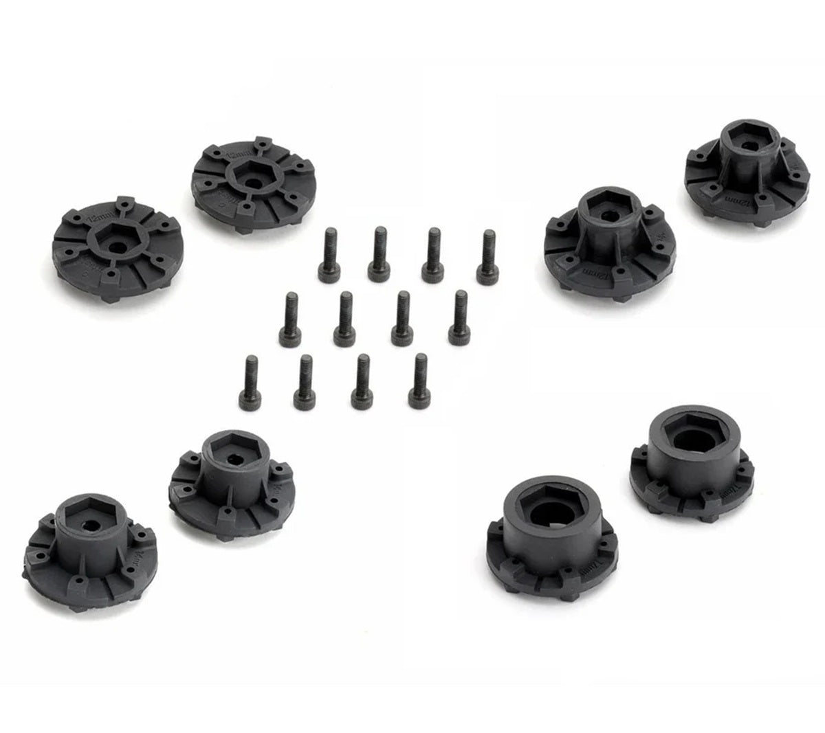 Power Hobby 2.8" Defender Belted 1/10 Monster Truck Tires with Removable Hex Wheels (2-Pack)