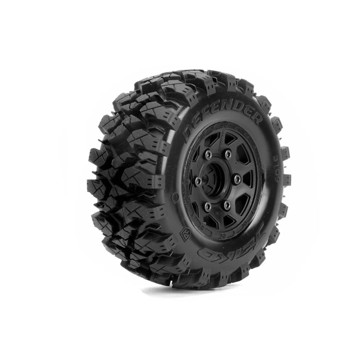 Power Hobby Defender SC Belted Short Course Tires with Removable Hex Wheels (2-Pack)