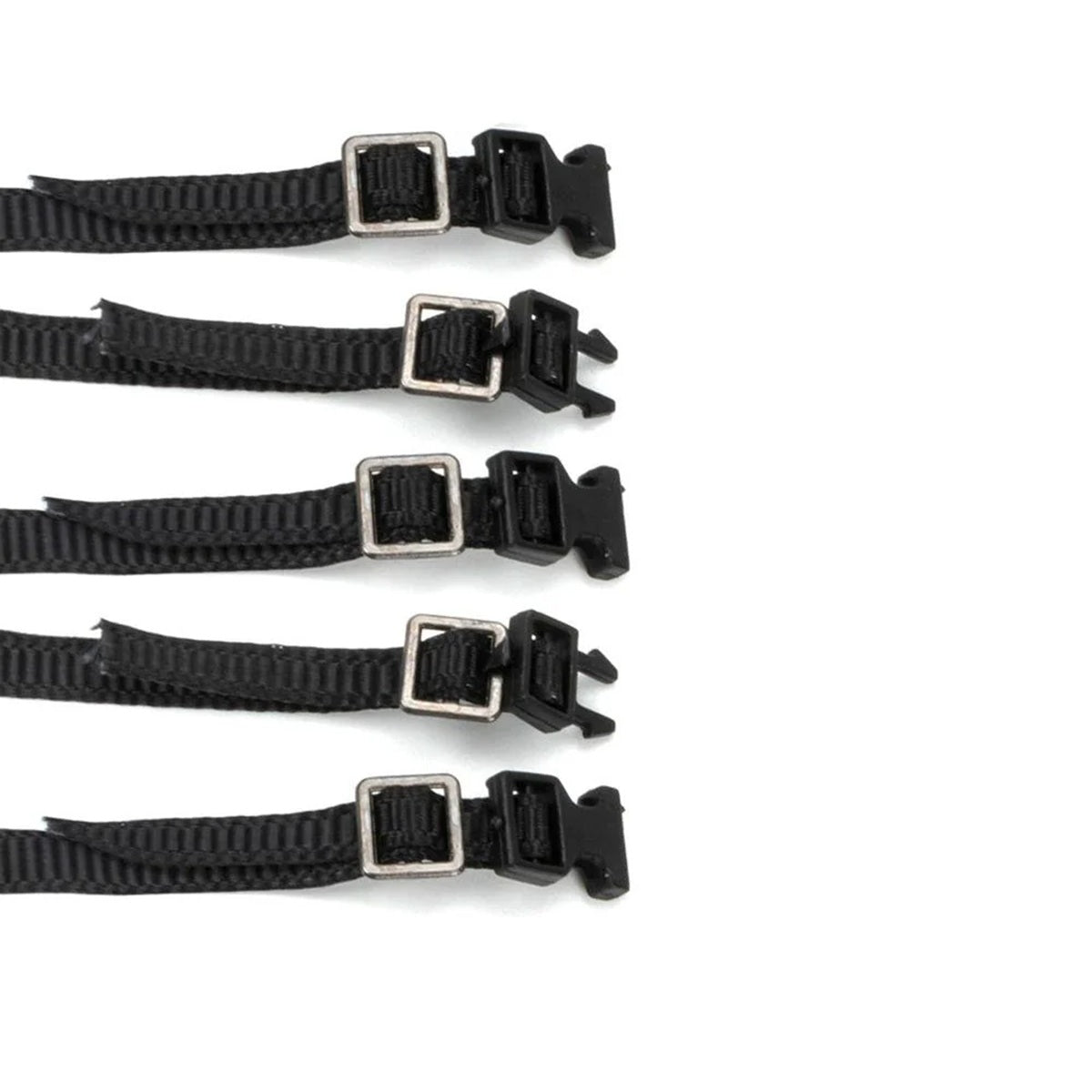 Power Hobby 1/10 Elastic Rope Straps – Black Adjustable Buckle Tie-Downs for RC Rock Crawler Luggage Racks