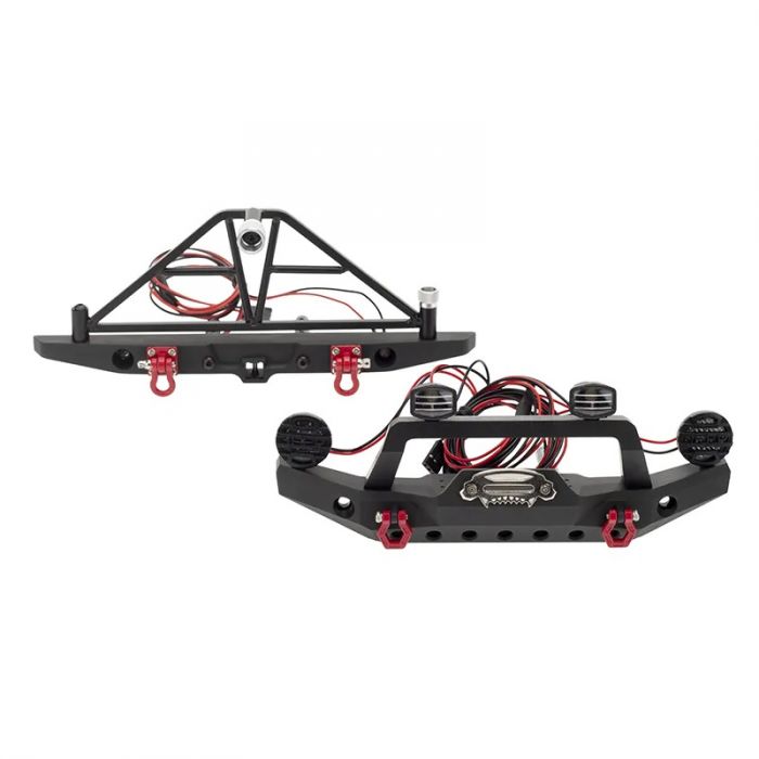 Power Hobby Aluminum Front Rear Bumpers TRX-4 Axial SCX10 III