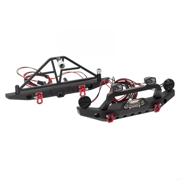 Power Hobby Aluminum Front Rear Bumpers TRX-4 Axial SCX10 III