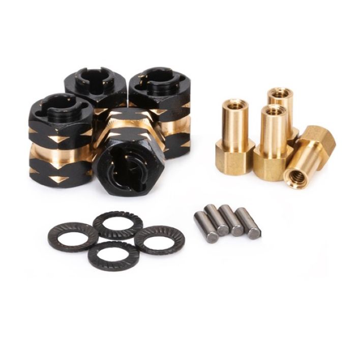 Power Hobby Extended Hex Hubs Wheel Spacers +5mm Axial SCX24