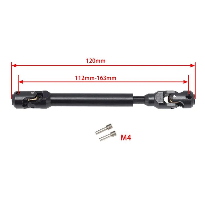 Power Hobby Universal Spline Drive Shaft CVD 112-163mm, for TRX-4 5215