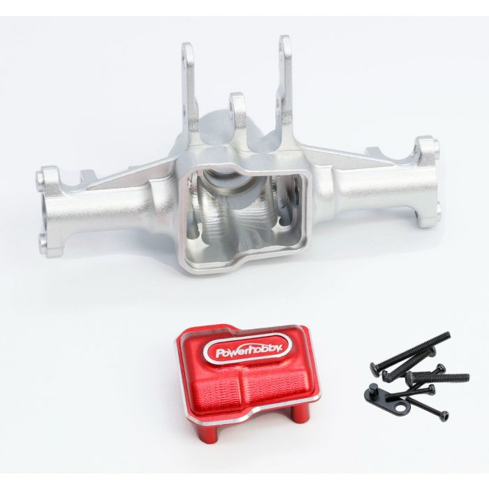 Power Hobby Aluminum Front Axle Housing Silver Traxxas TRX-4M