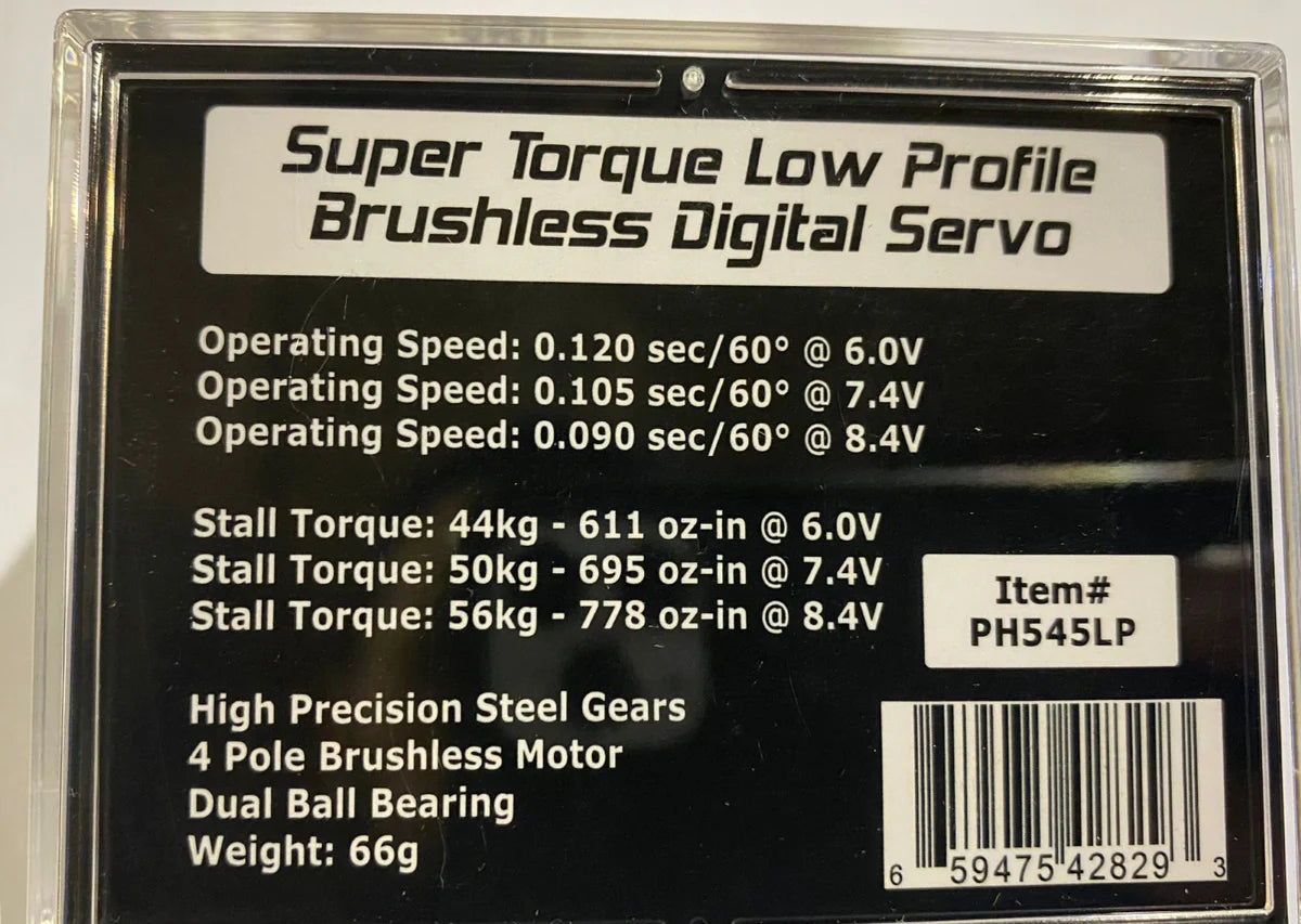 Power Hobby 545LP Super Torque Low Profile Brushless Digital Servo 545LP