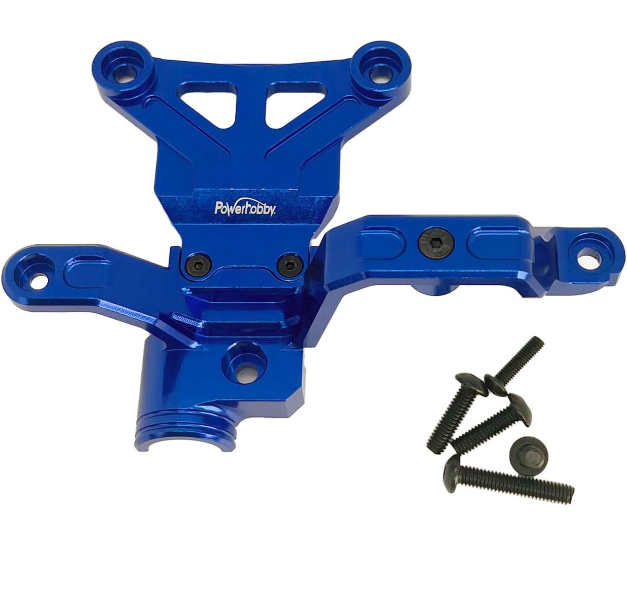 Power Hobby Aluminum Steering Bellcrank Support X-Maxx Blue