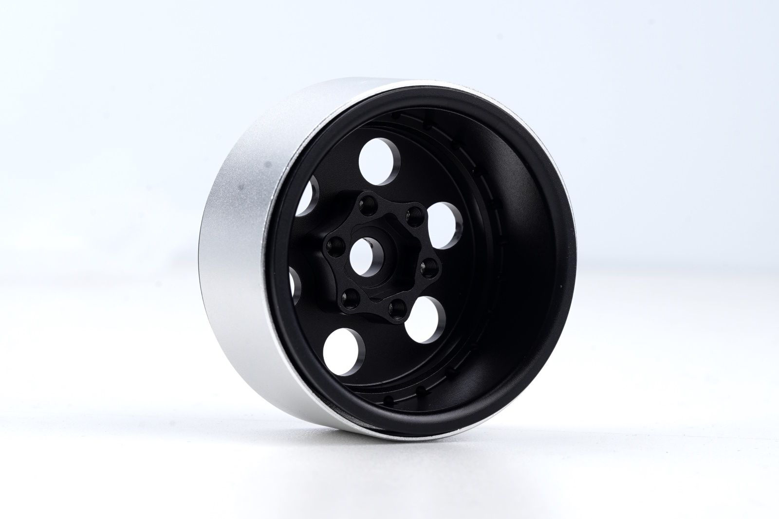 Power Hobby B5 Aluminum 1.9 Beadlock Wheels Super Positive Offset 5773BLACK