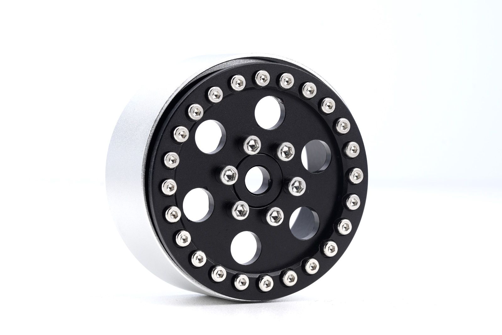 Power Hobby B5 Aluminum 1.9 Beadlock Wheels Super Positive Offset 5773BLACK