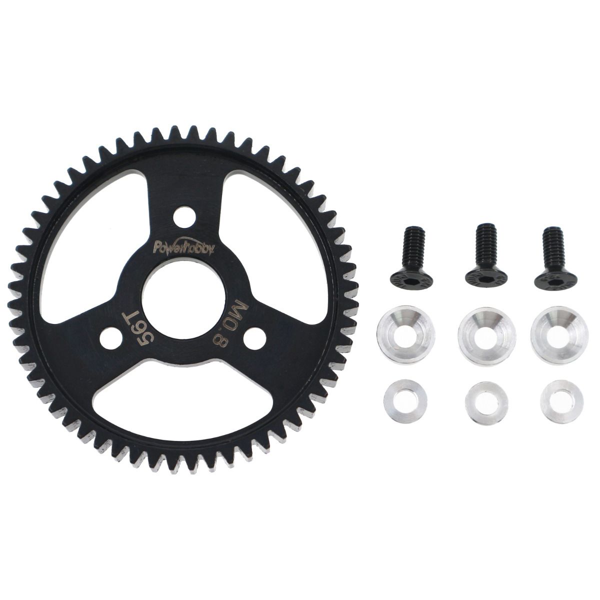 Power Hobby 32P 0.8M Hardened Steel Spur Gear 56T 5818