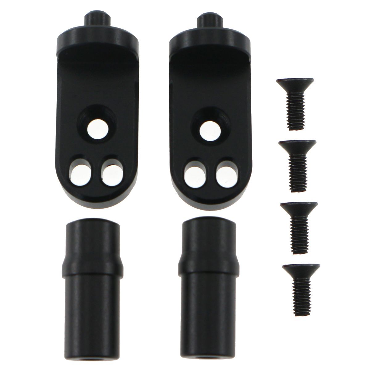 Power Hobby 7075 Aluminum Foot Pegs Set Black Losi Promoto MX 5868BLACK