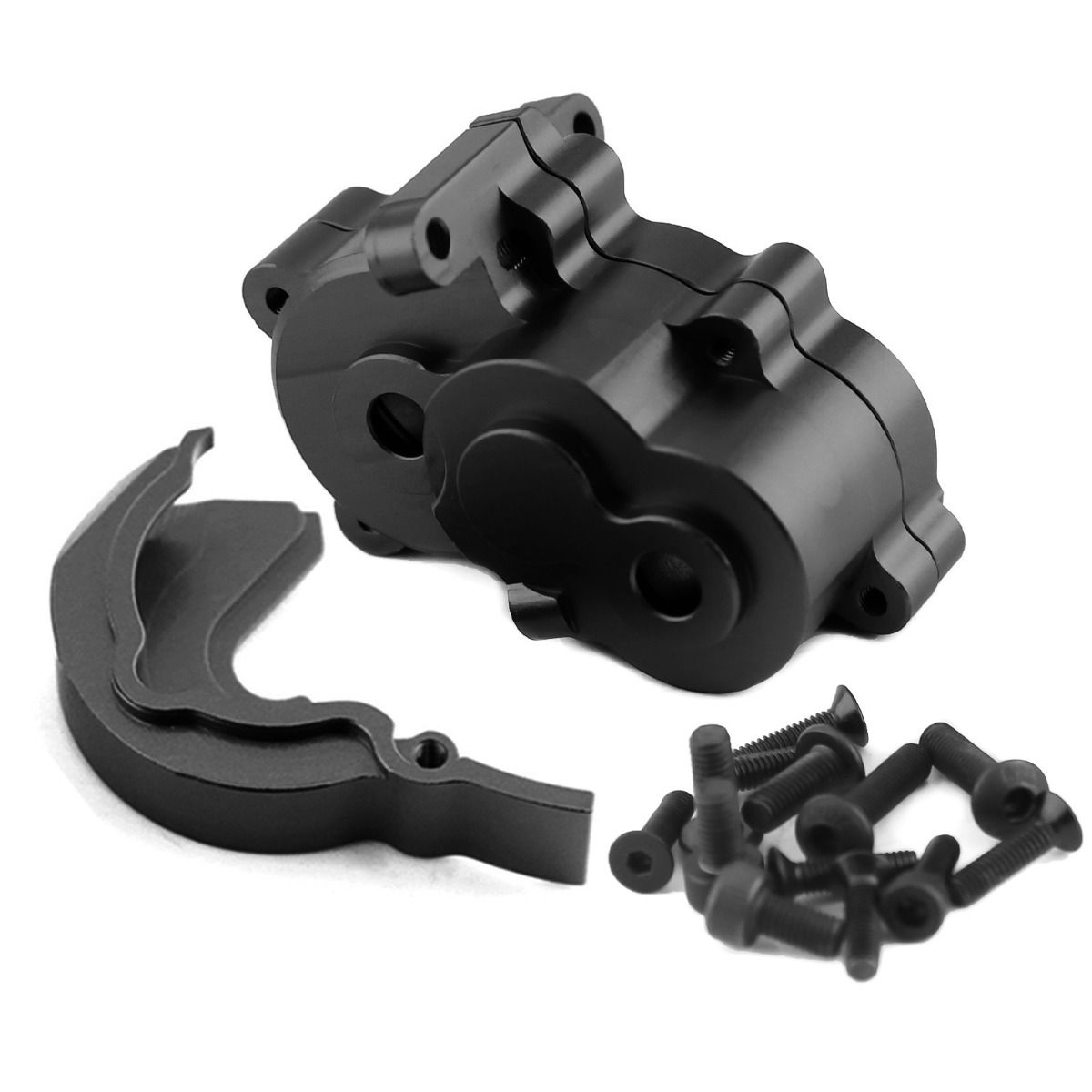 Power Hobby Aluminum Center Gearbox Black FOR Traxxas 1/16 Slash E-Revo 6015BLACK