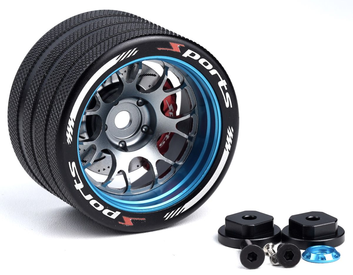 Power Hobby Aluminum Steering Wheel Blue Airtronics M12 6066BLUE