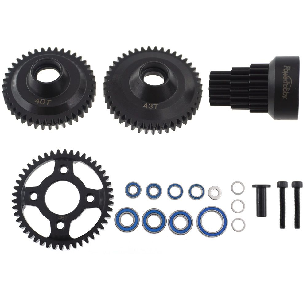 Power Hobby Steel 2 Speed 3 Speed Gear Set w/ Clutch Bell Kyosho 6097