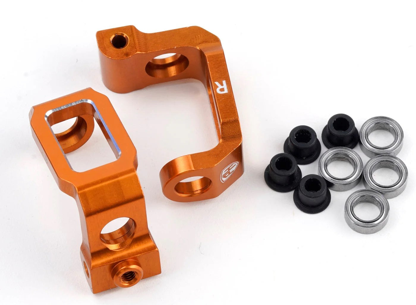 Power Hobby Aluminum Front C-Hub Orange, HPI RS4 Sport3 6414ORANGE