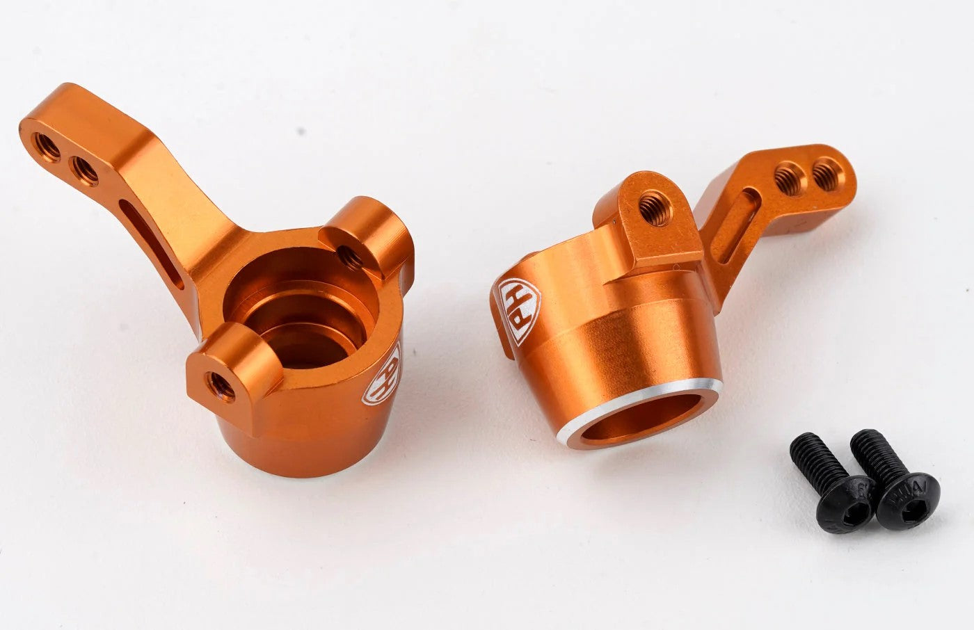 Power Hobby Aluminum Front Steering Knuckles Orange, HPI RS4 Sport 6415ORANGE