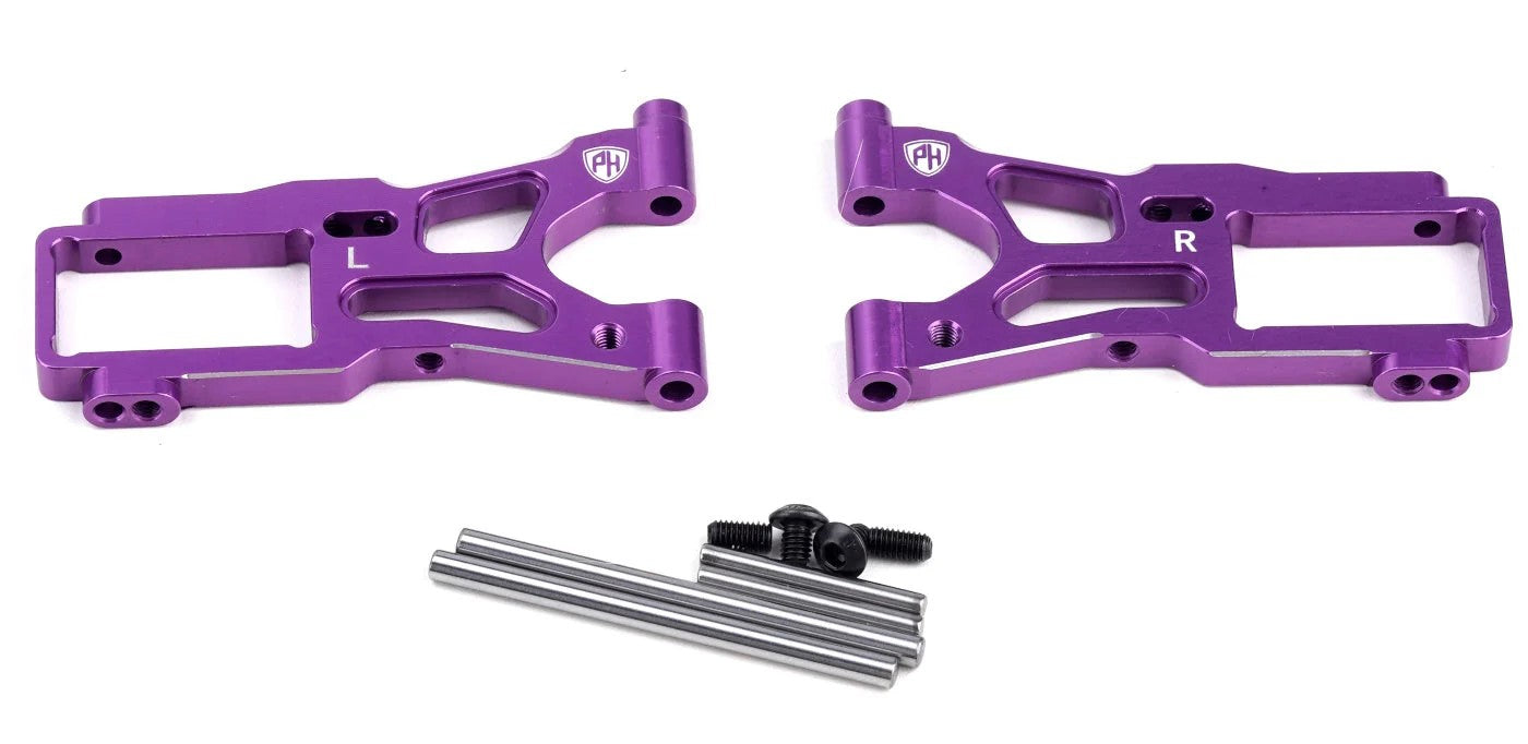 Power Hobby Aluminum Front Lower Arms Purple, HPI RS4 Sport3 6418PURPLE