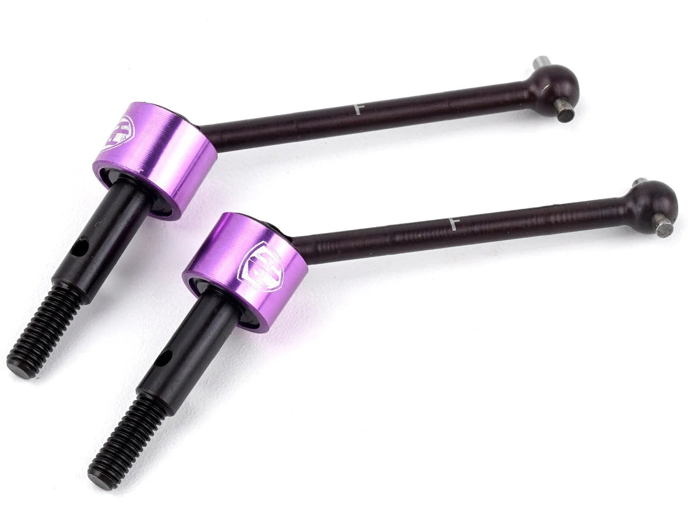 Power Hobby Steel Front Drive Shafts CVD Purple, HPI RS4 Sport3 6421PURPLE