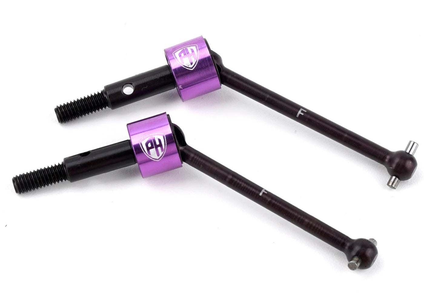 Power Hobby Steel Front Drive Shafts CVD Purple, HPI RS4 Sport3 6421PURPLE