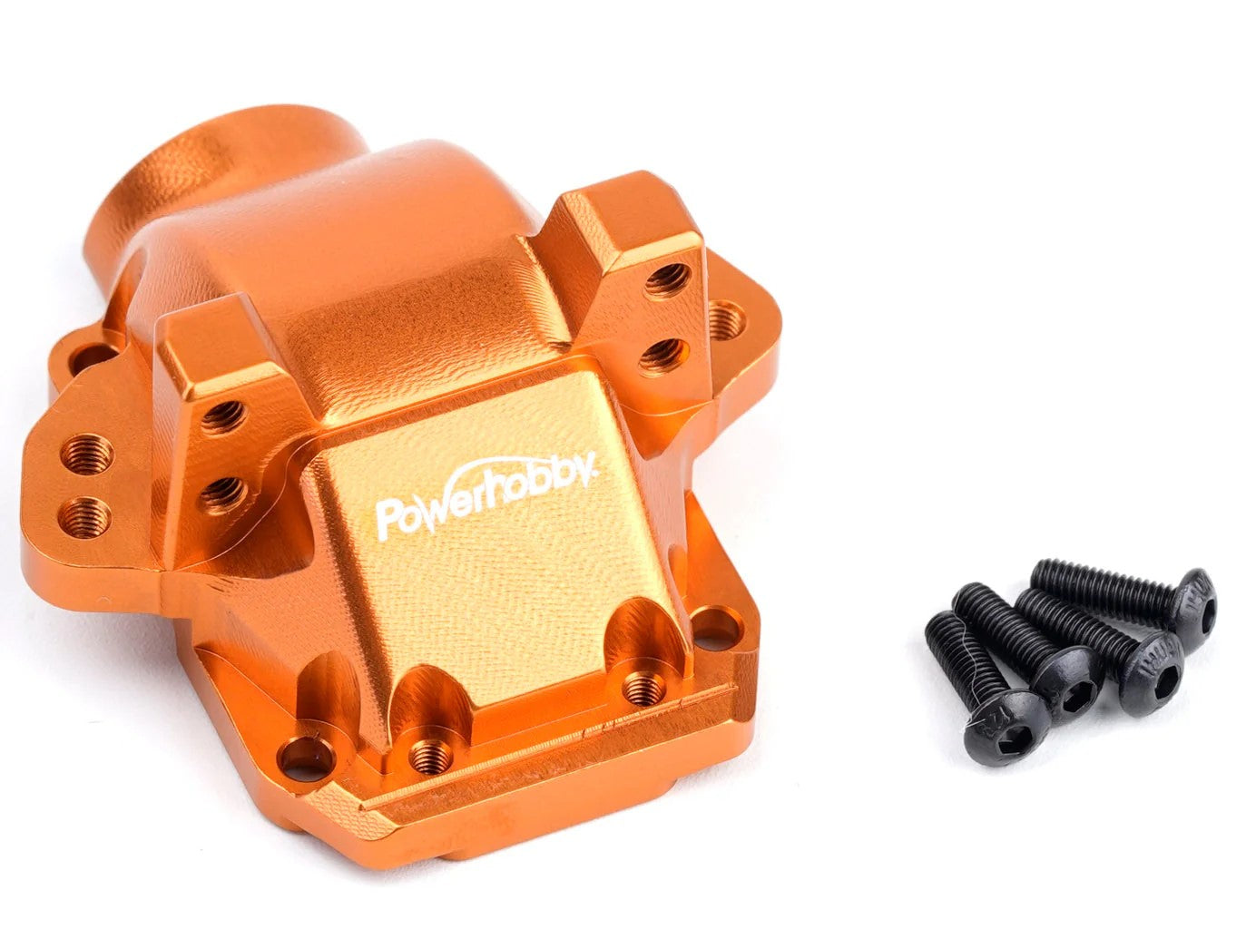 Power Hobby Aluminum Front or Rear Gearbox Housing Cover Orange, HPI RS4 6423ORANGE