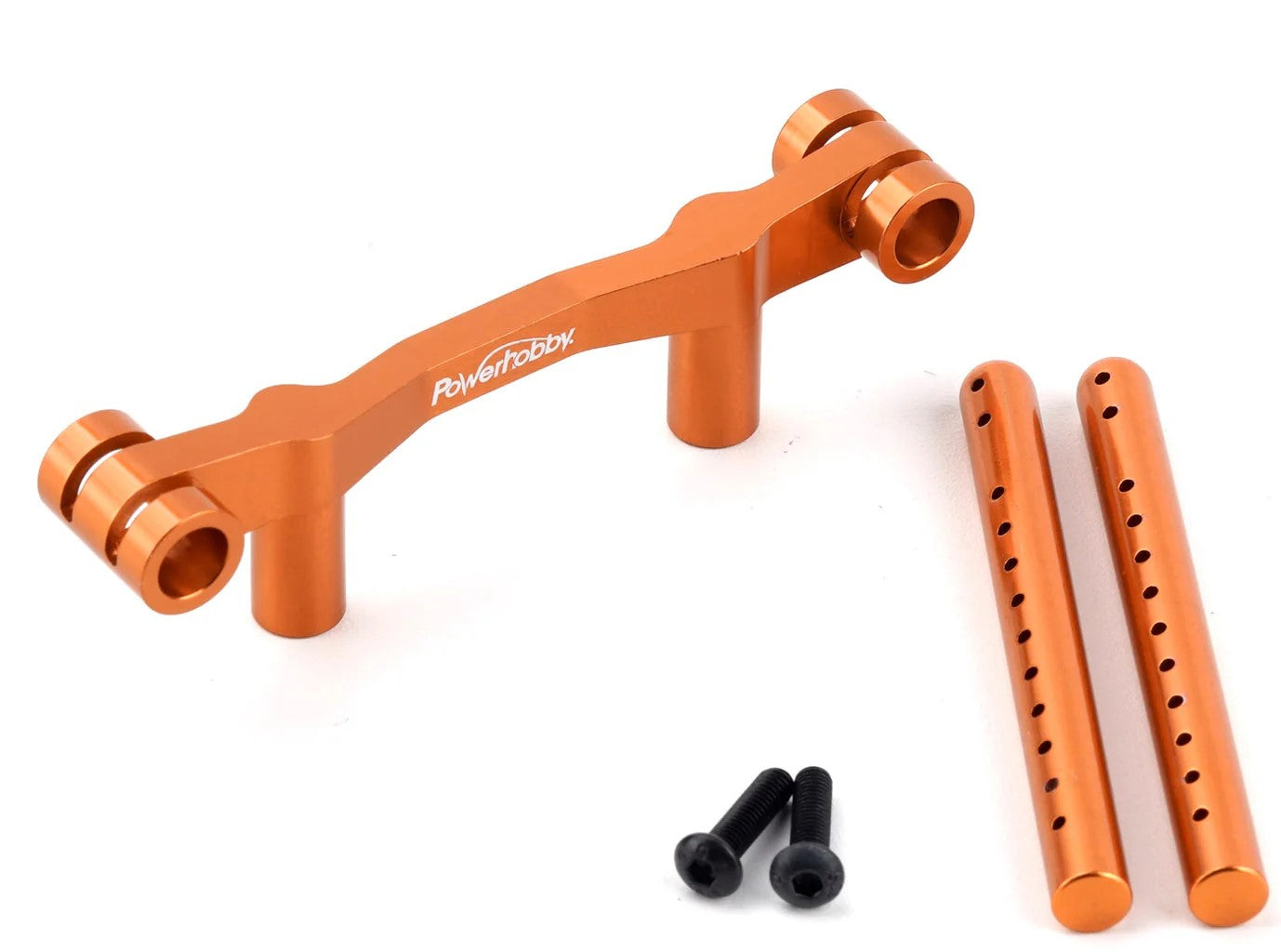 Power Hobby Aluminum Rear Body Post Mount Orange, HPI RS4 Sport3 6425ORANGE