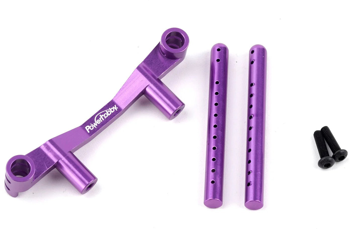 Power Hobby Aluminum Rear Body Post Mount Purple, HPI RS4 Sport3 6425PURPLE