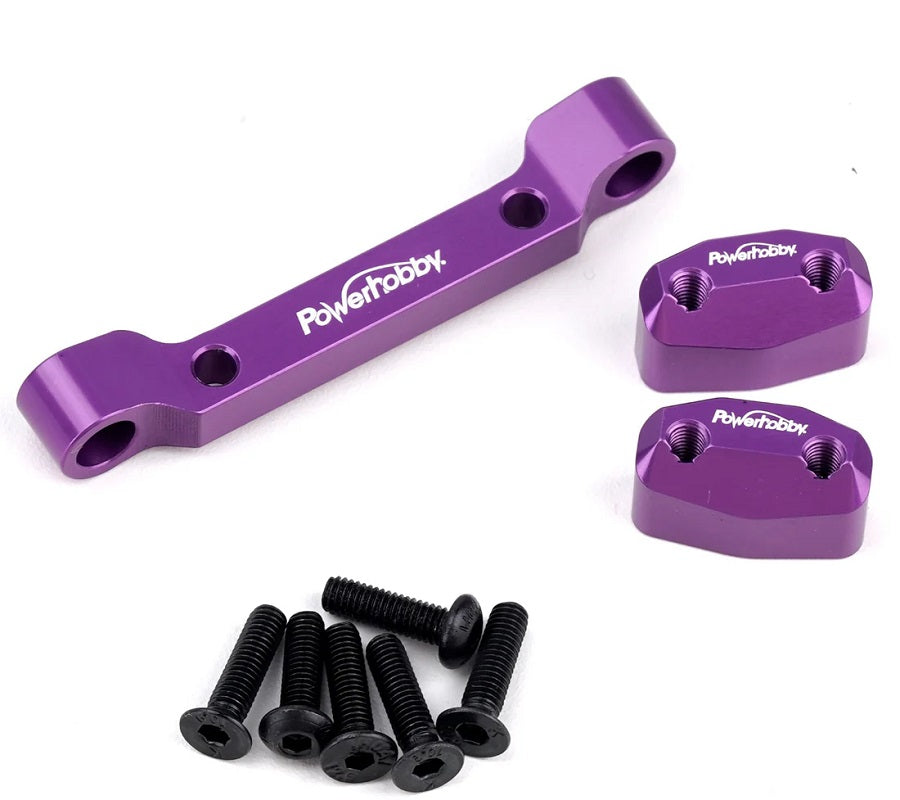 Power Hobby Aluminum Front Pivot Block Purple, HPI RS4 Sport3 6426PURPLE