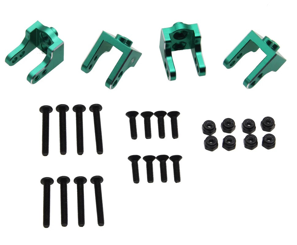 Power Hobby Aluminum Upper Shock Mount, Green, for Losi Mini LMT 6499GREEN