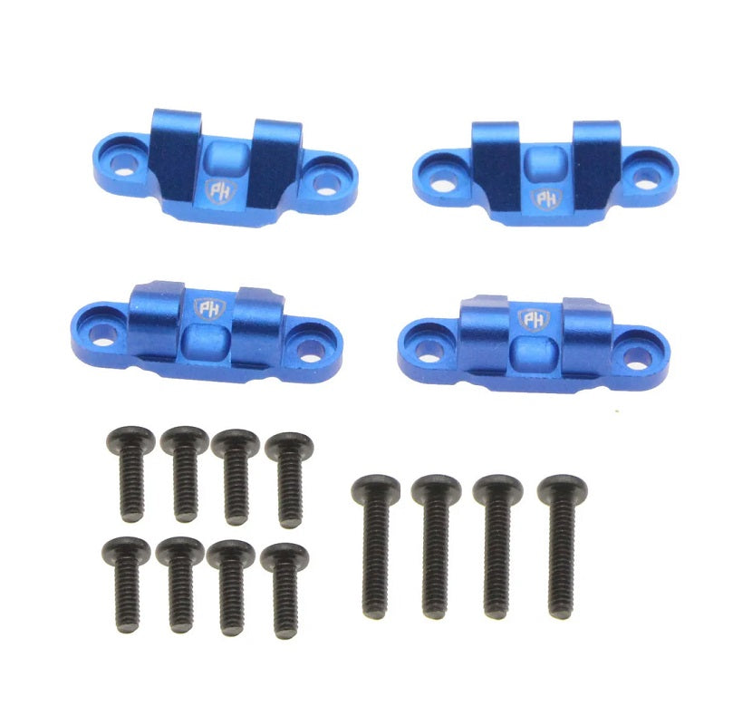 Power Hobby Aluminum Lower Shock Mount, Blue, for Losi Mini LMT 6500BLUE