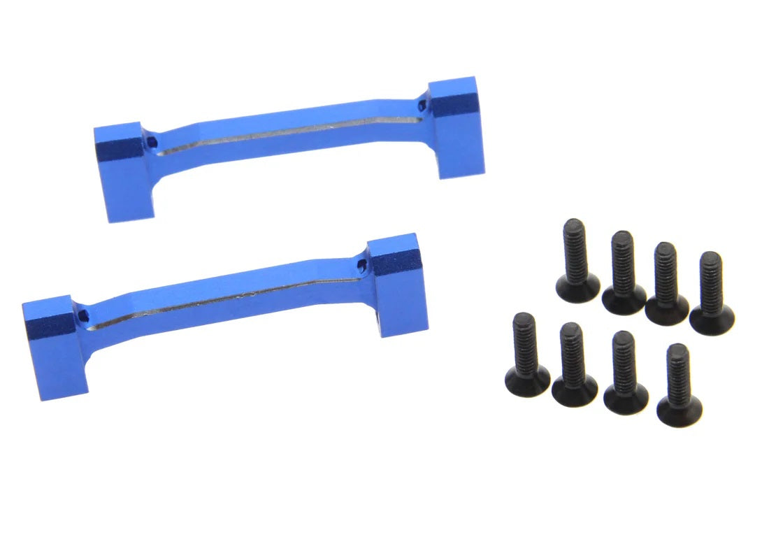 Power Hobby Aluminum Crossbar Shock Mount, Blue, for Losi Mini LMT 6501BLUE