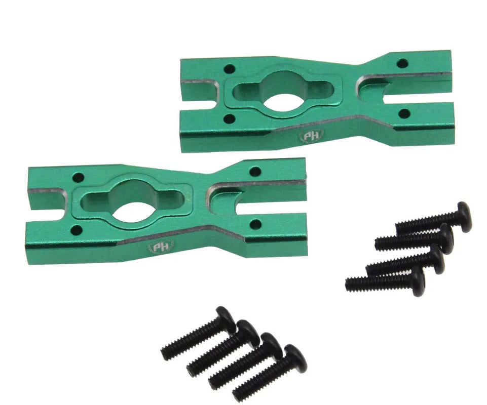 Power Hobby Aluminum Body Mount Cross Bar, Green, for Losi Mini LMT 6503GREEN