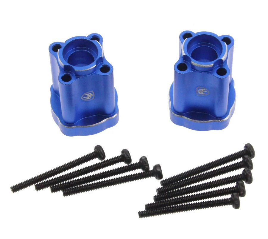 Power Hobby Aluminum Axle Mount Rear 0 Deg, Blue, for Losi Mini LMT 6505BLUE