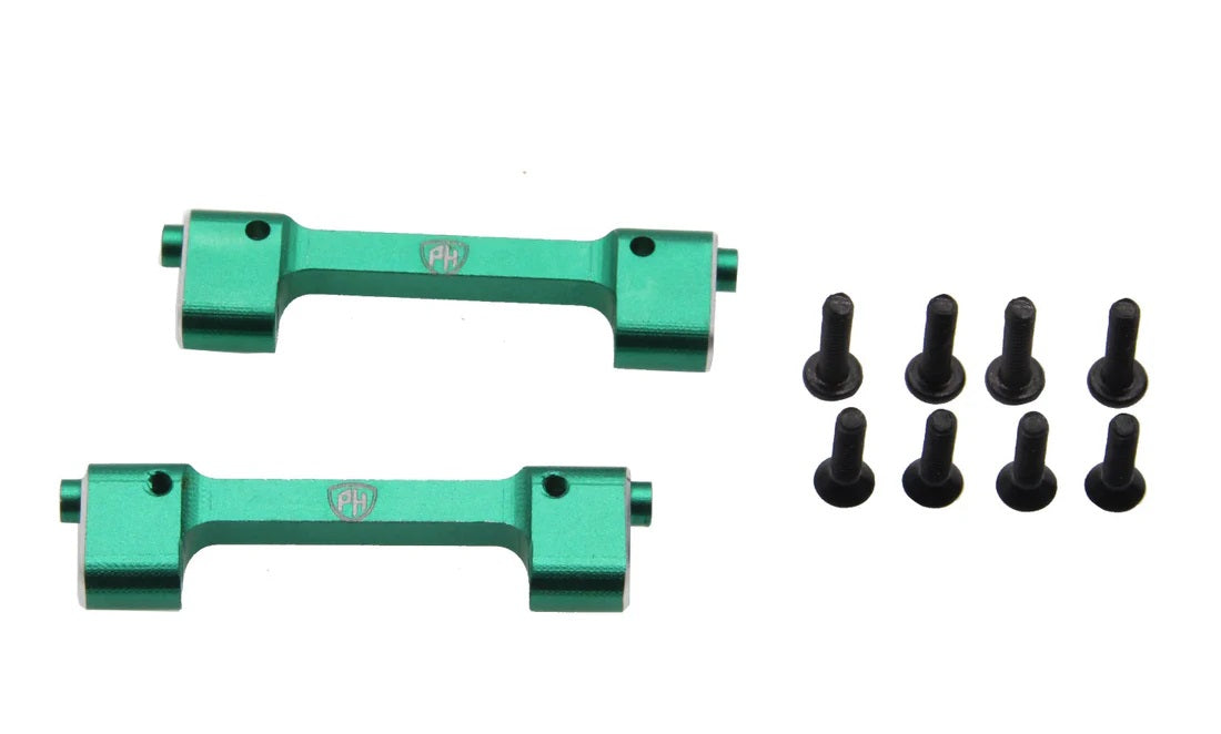 Power Hobby Aluminum Crossbar Top Center, Green, for Losi Mini LMT 6506GREEN