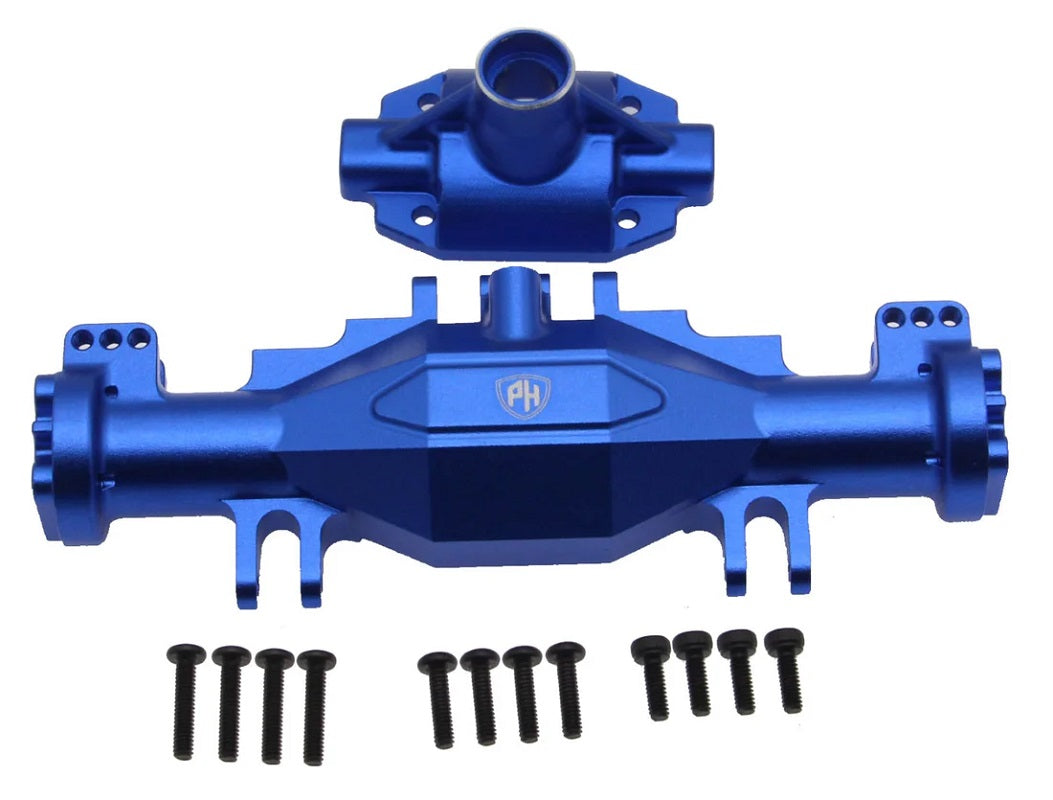 Power Hobby Aluminum Front or Rear Axle Housing Set, Blue, for Losi 6507BLUE