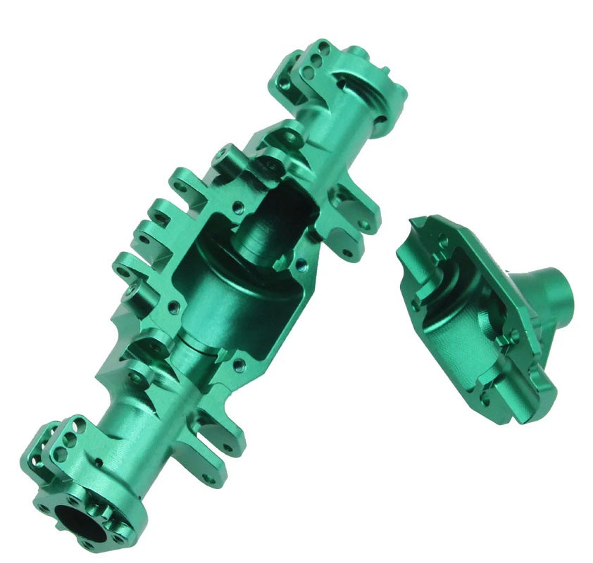 Power Hobby Aluminum Front or Rear Axle Housing Set, Green, for Losi 6507GREEN