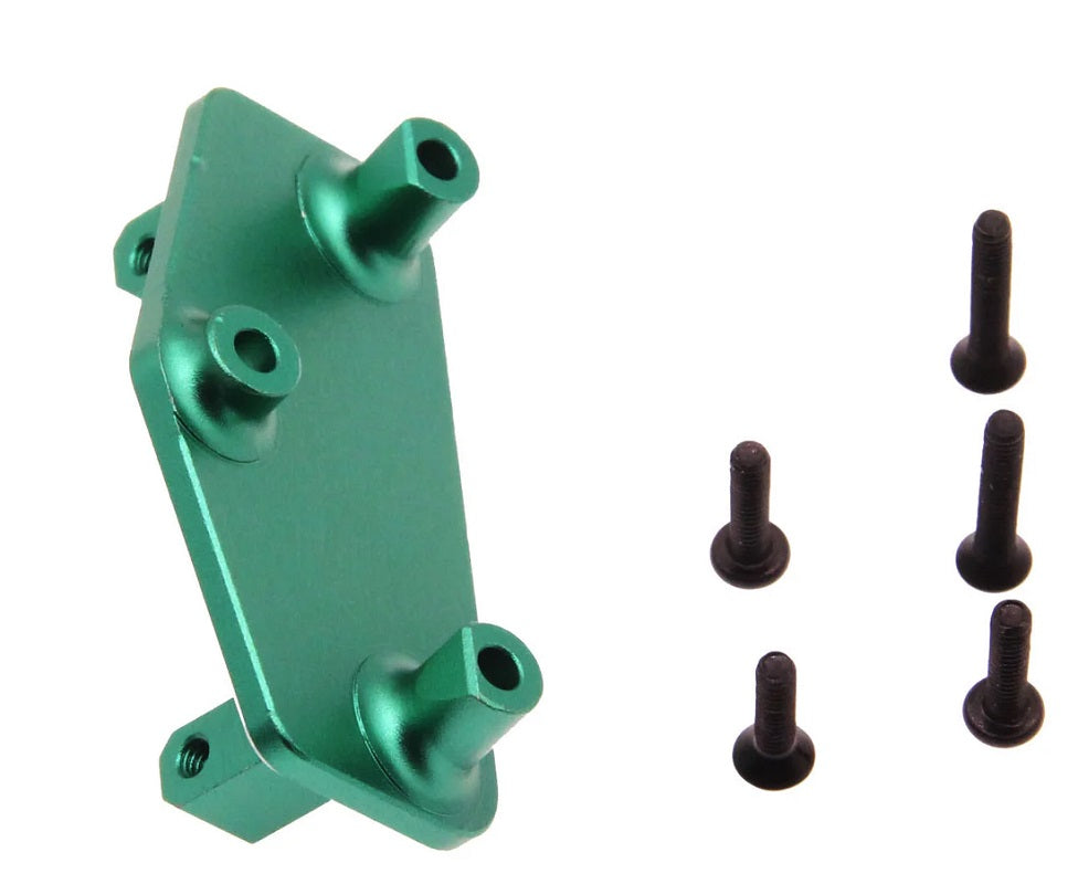 Power Hobby Aluminum Upper 4-Link Mount Green for Losi Mini LMT 6509GREEN