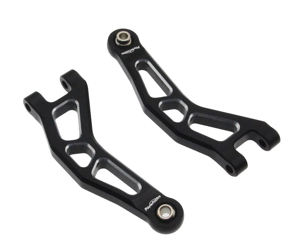 Power Hobby Aluminum Front Upper Arms, Black, Arrma Grom RC Upgrade Part