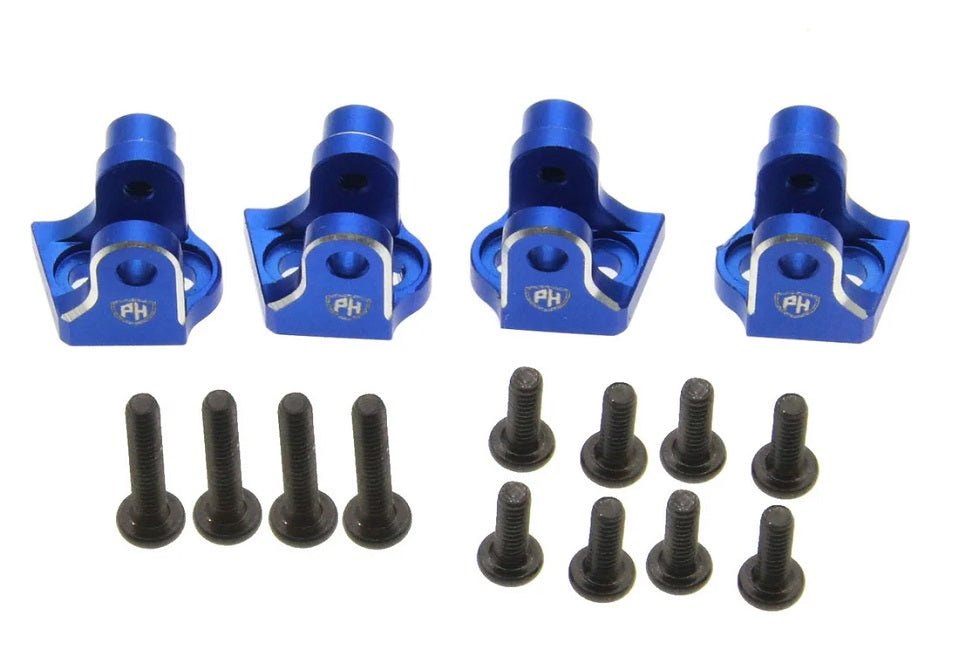 Power Hobby Aluminum Lower 4-Link Mount Set Blue for Losi Mini LMT 6583BLUE