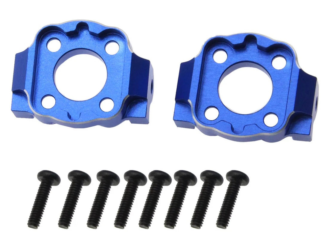 Power Hobby Aluminum Spindle Carrier Set 5deg for Losi Mini LMT 6584BLUE