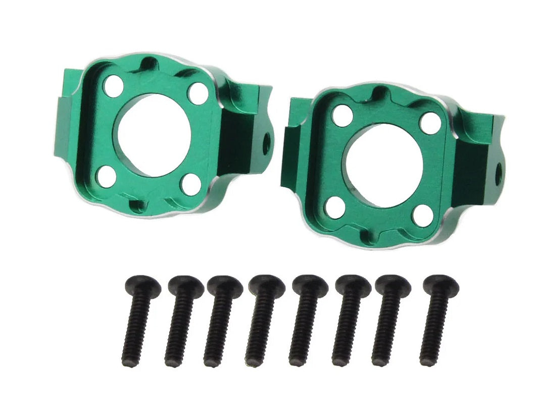 Power Hobby Aluminum Spindle Carrier Set 5deg Green for Losi Mini LMT 6584GREEN