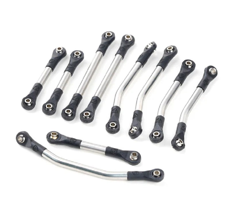 Power Hobby Stainless Steel High-Clearance Suspension Link Set Upgrade for Redcat Ascent-18