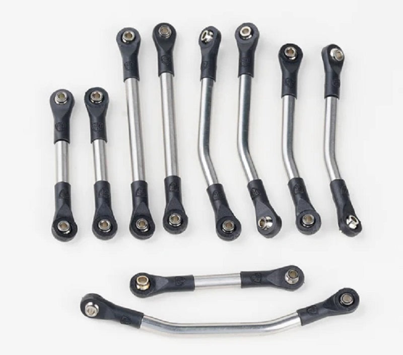 Power Hobby Stainless Steel High-Clearance Suspension Link Set Upgrade for Redcat Ascent-18