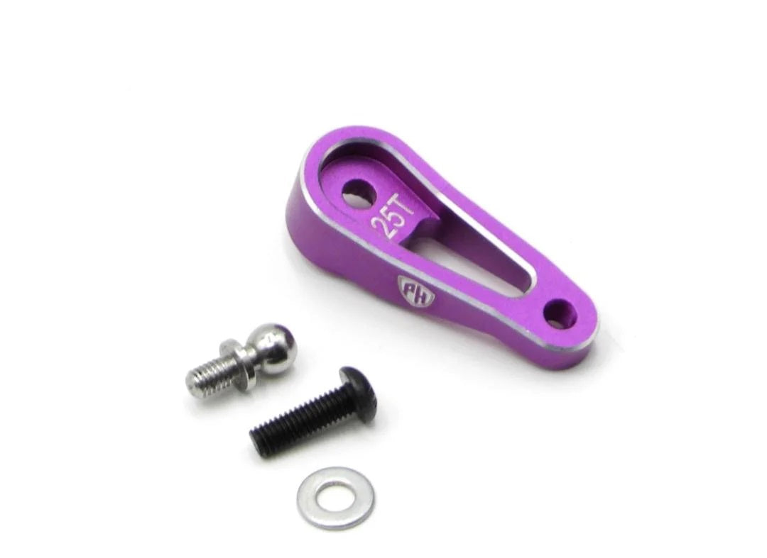 Power Hobby Aluminum 25T Servo Horn, Purple, for MST RMX 2.5 6821PURPLE