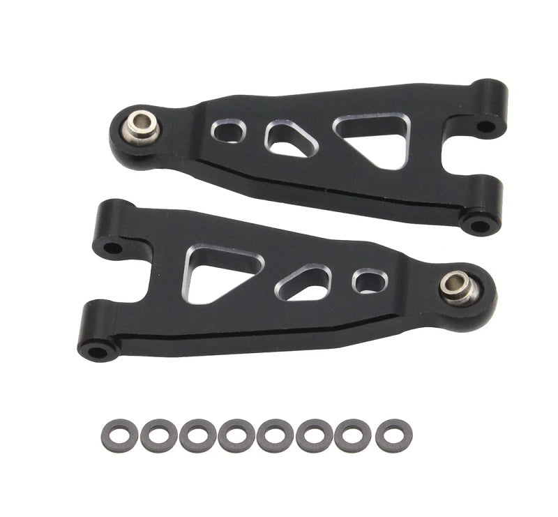 Power Hobby Aluminum Front Lower Arms Black Arrma Mojave Grom 6845BLACK