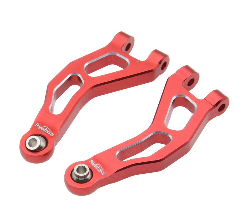 Power Hobby Aluminum Front Upper Arms, Red Arrma Mojave Grom 6846RED