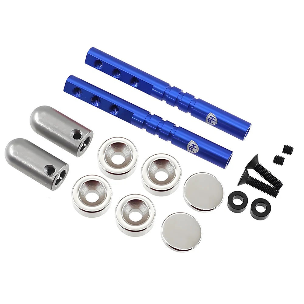 Power Hobby Magnetic Realistic Body Mount System Blue Upgrade for 1/10 RC Cars and Crawlers