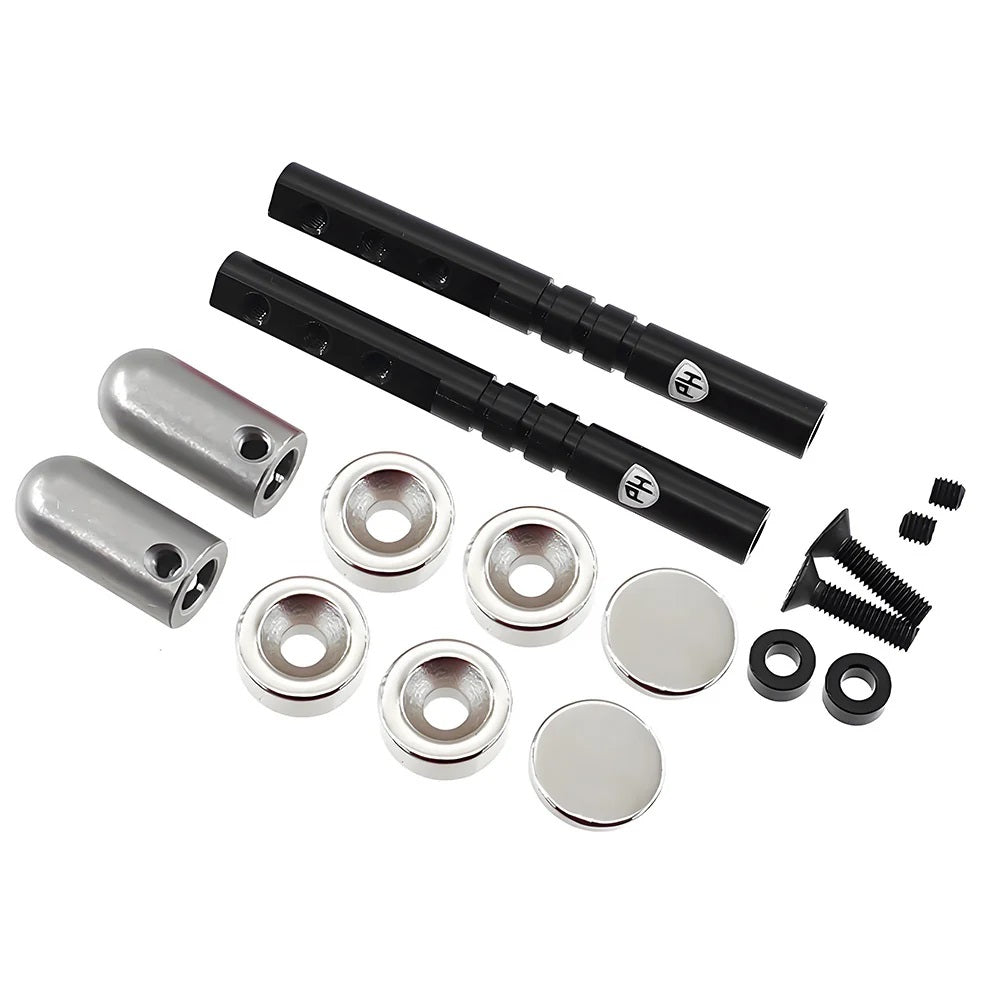 Power Hobby Magnetic Realistic Body Mount System Black Upgrade for 1/10 RC Cars and Crawlers